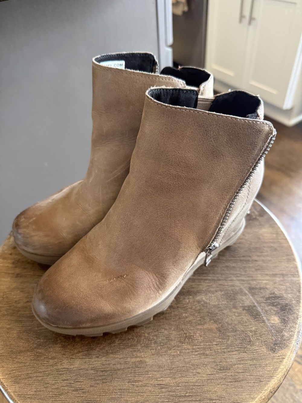 Sorel Joan of Arc Suede Side-Zip Ankle Booties - 7